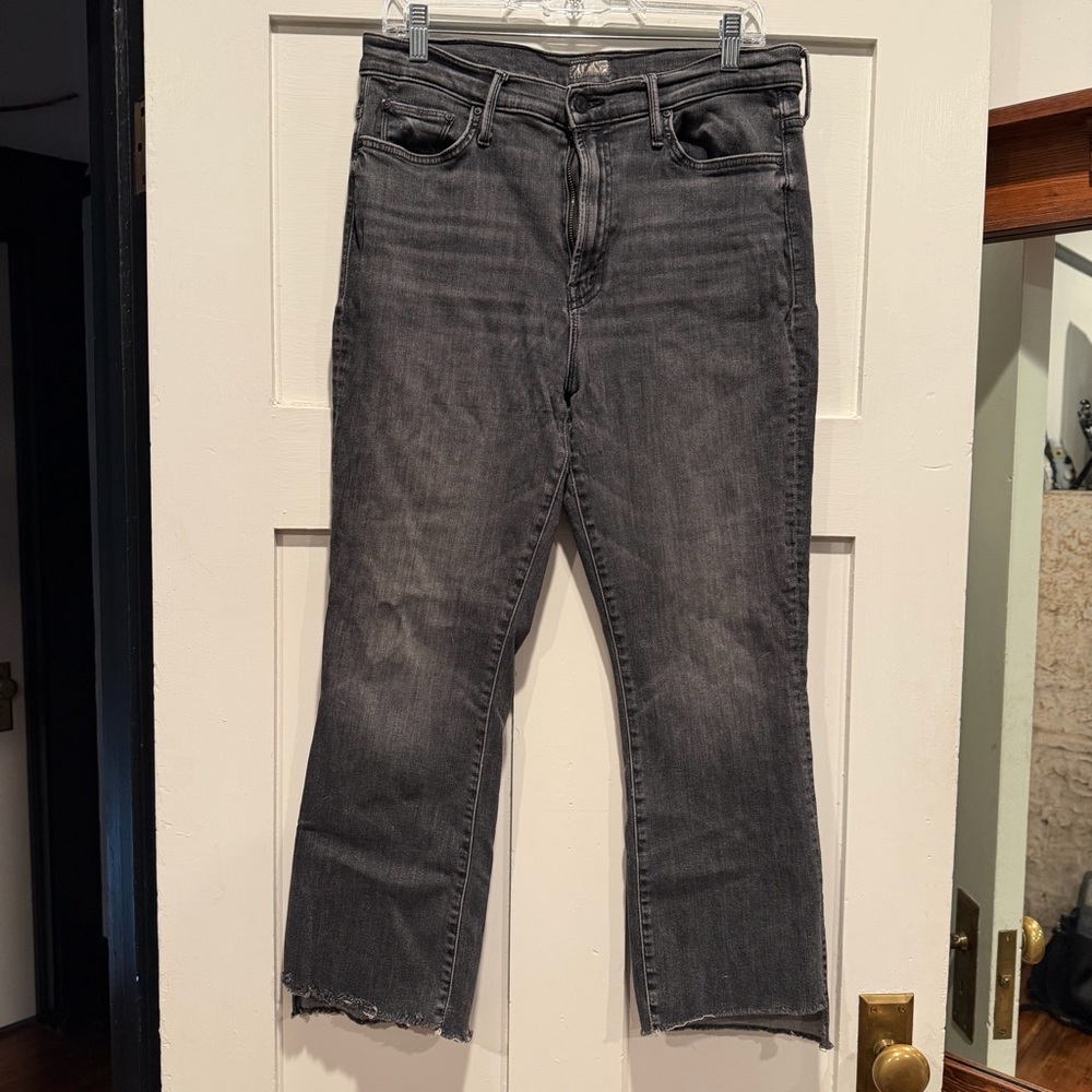 Mother The Insider Crop Step Fray in color Save Your Soul, size 33